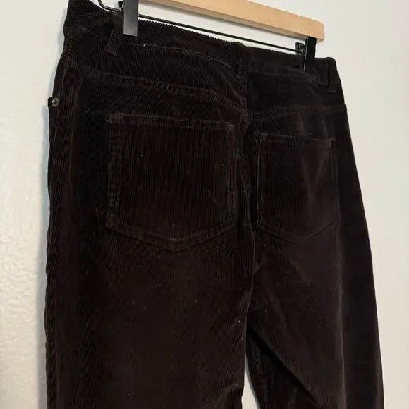 Vintage Y2K Live a Little Womens Brown Corduroy Pants High-Waist Retro Size 10 - Picture 9 of 10